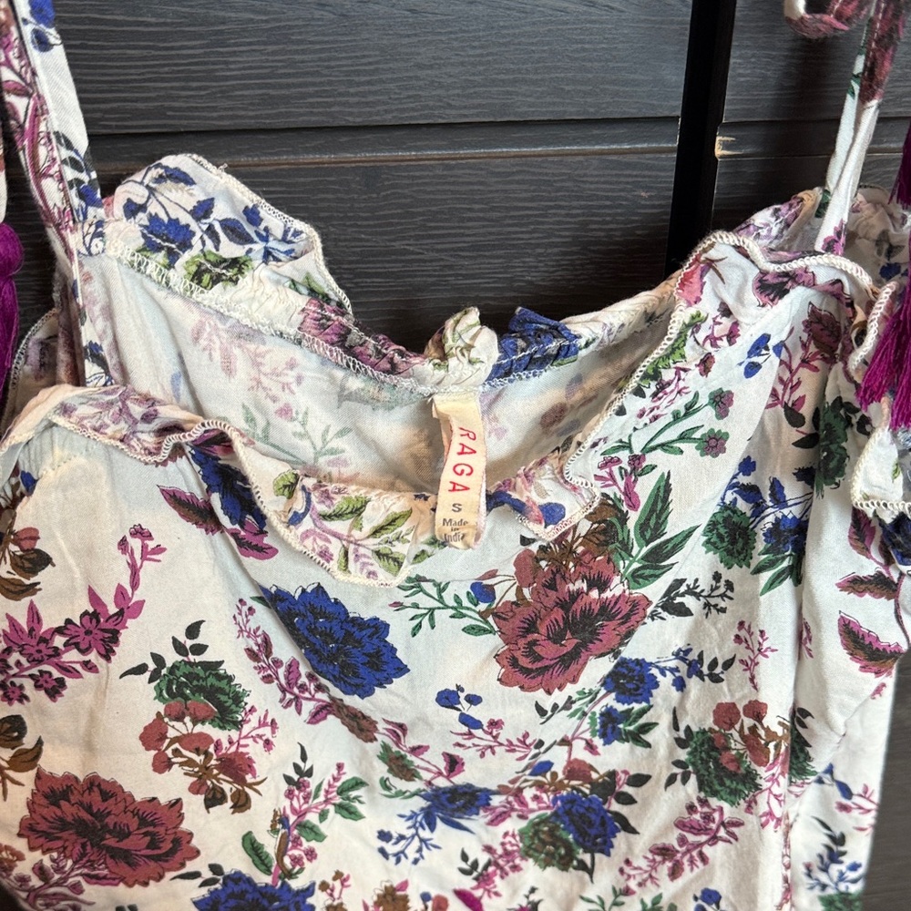 RAGA Multicolor Floral Spaghetti Strap Top